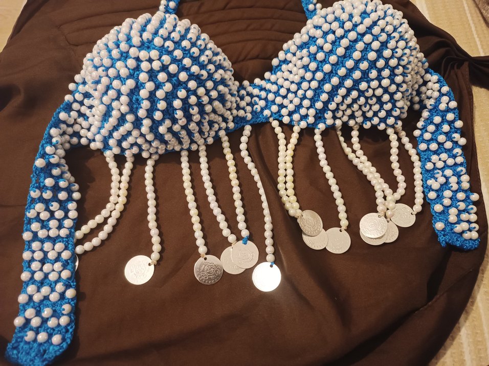 Mavi Boncuklu Bohem Kadın El Zinciri - Görsel 3