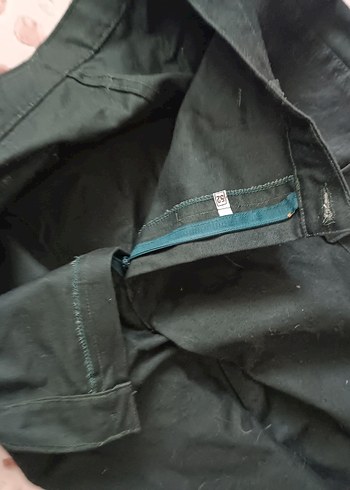 Siyah Dar Kesim Fermuarlı Kumaş erkekın Pantolon - Görsel 3