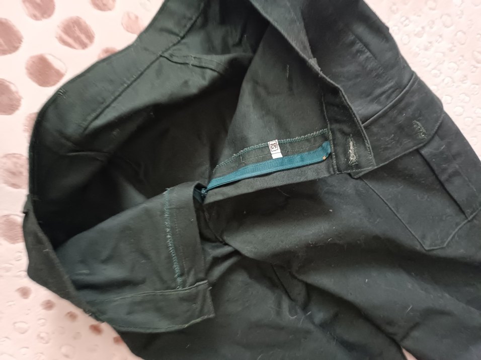 Siyah Dar Kesim Fermuarlı Kumaş erkekın Pantolon - Görsel 3