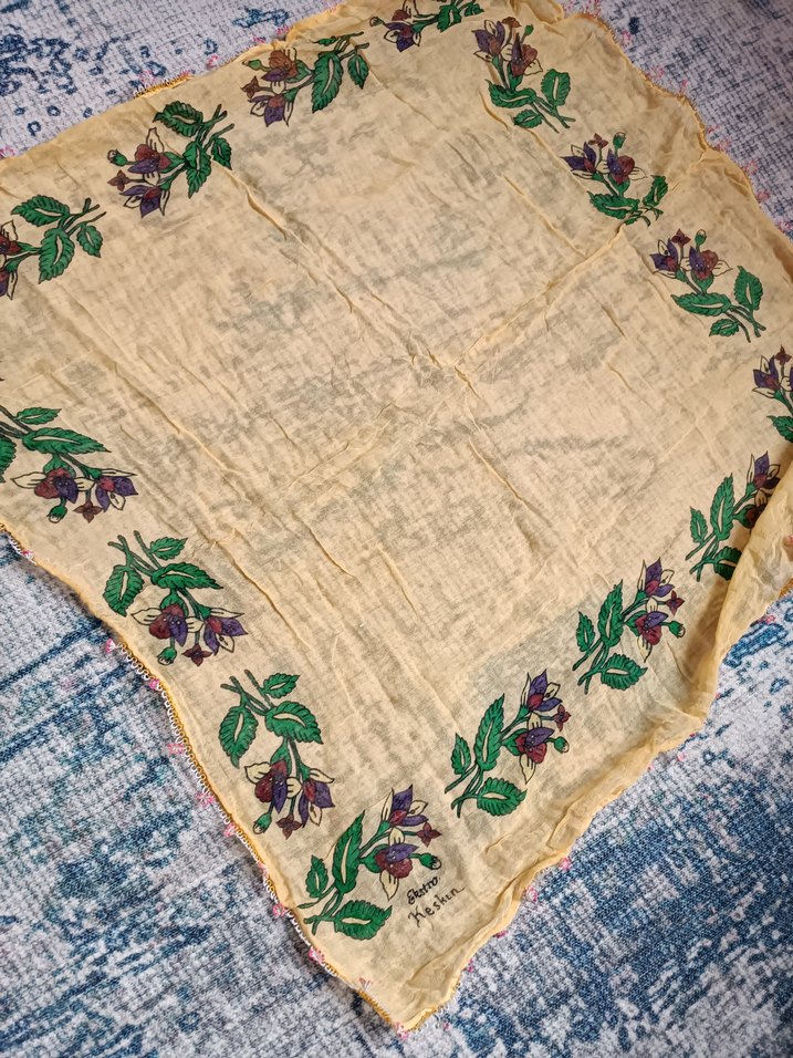 Boncuk Detaylı Çok Renkli Bohem Kadın Şalı - Görsel 3