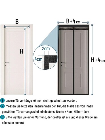  Beden Mıknatıslı sineklik 90*200