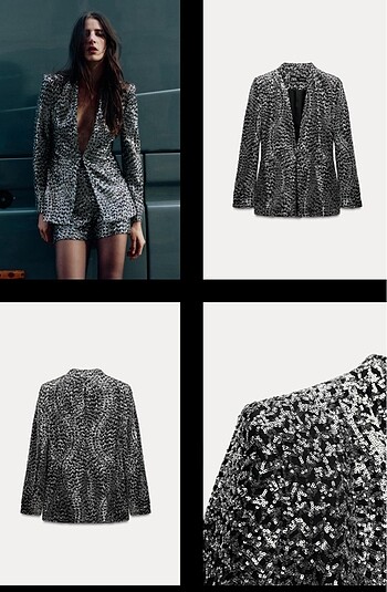 xs Beden ZARA PULLU YAKASIZ BLAZER