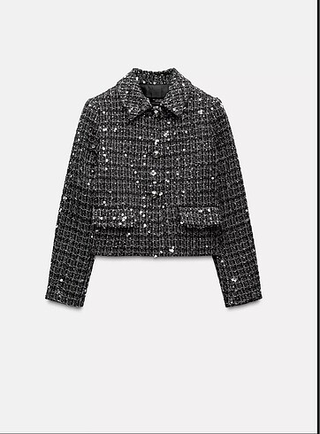 ZARA PULLU DOKULU CEKET