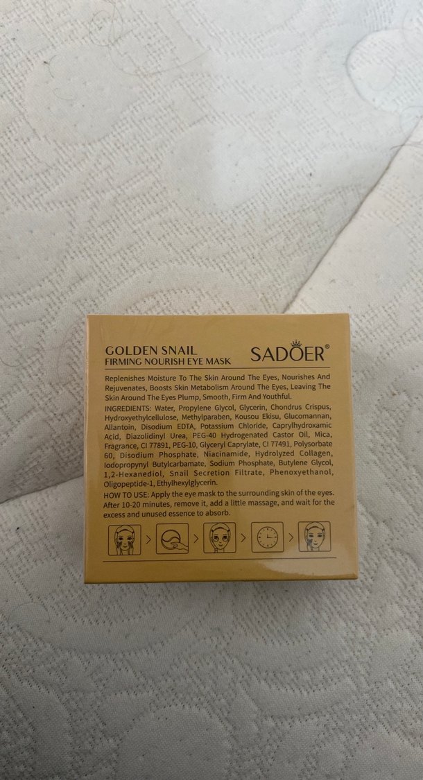 Altın Renkli Göz Maskesi - Görsel 2