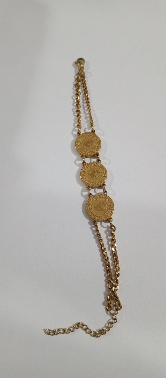 Bohem Zincir Detaylı Altın Renk Bileklik - Görsel 3