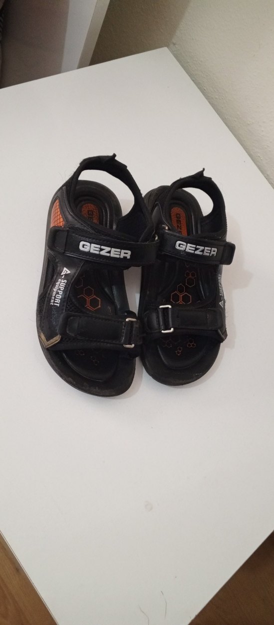 GEZER Siyah Erkek Çocuk Kemerli Sandalet - Görsel 2