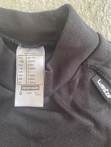 Decathlon Çocuk Wedze Thermal Alt Üst İçlik Takım