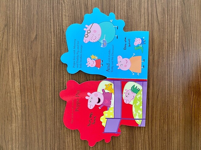  Peppa Pig Orjinal Sert Karton İngilizce Çocuk Kitabı