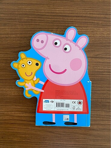  Beden Renk Peppa Pig Orjinal Sert Karton İngilizce Çocuk Kitabı