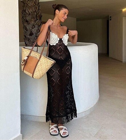 Zara plaj elbisesi