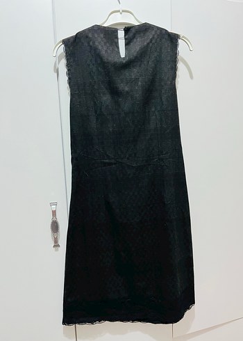 Siyah Kolsuz Ofis Elbisesi - Görsel 6