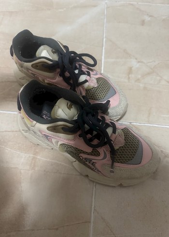 36 Beden Pembe Bağcıklı Spor Kadın Sneakers