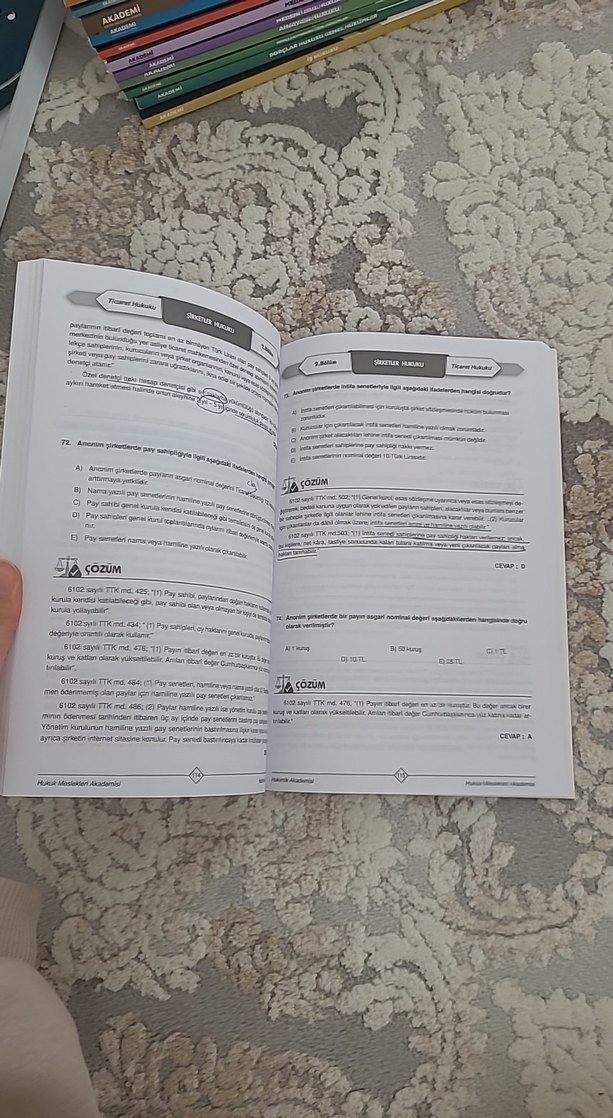 Akademi Hukuk Kitapları Seti
Üstüne işaretlemedim - Görsel 2