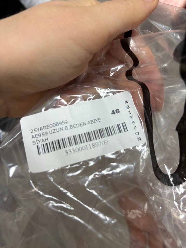 Siyah V Yaka Uzun Gotik Abiye Elbise - Görsel 4