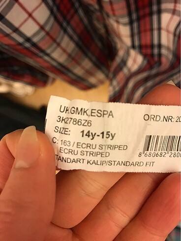 LC Waikiki Kareli oduncu 14-15 yaş çocuk gömleği