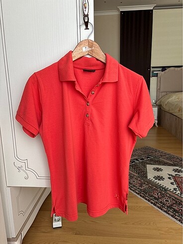 Polo yaka kadın tshirt