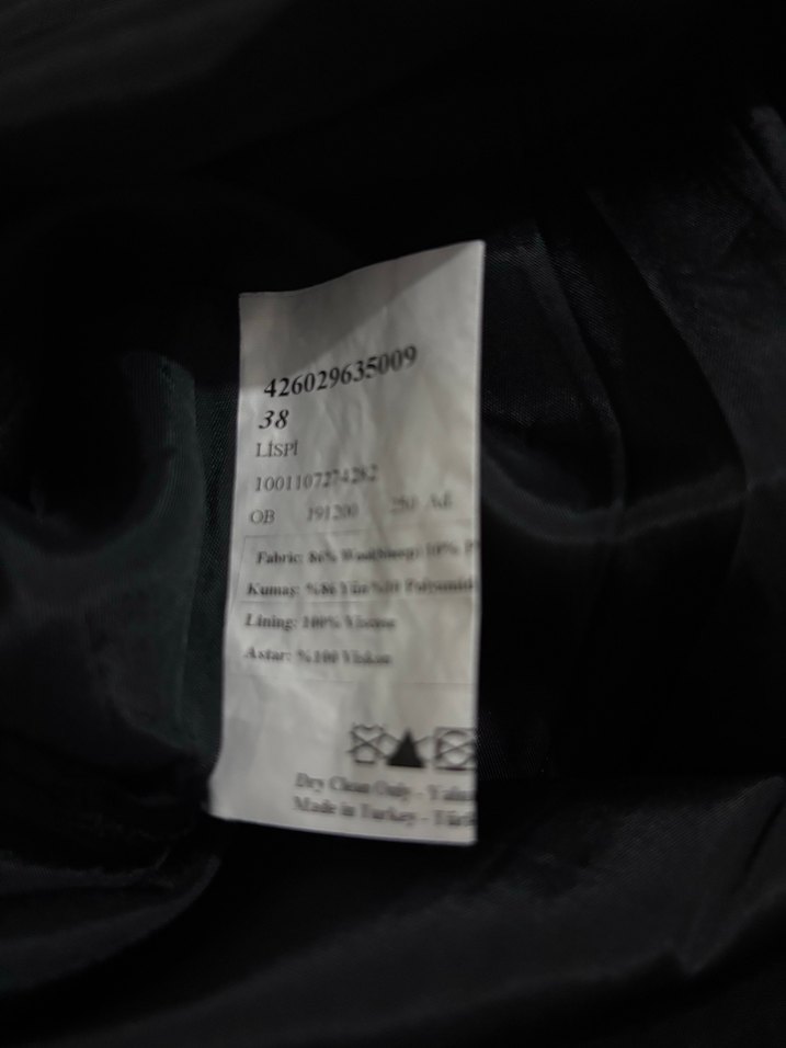 Siyah V Yaka Midi Elbise - Görsel 5