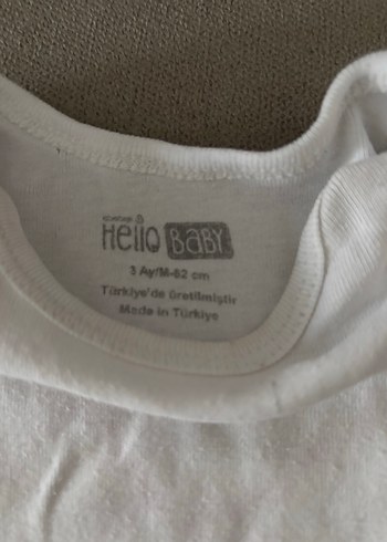 Beyaz Pamuklu 2li Bebek Body Takımı - Görsel 2