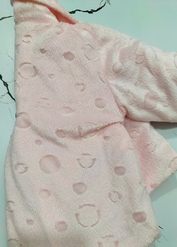 9-12 Ay Beden pembe Renk Kız Çocuk Mont