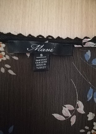 Mavi jeans şifon gömlek