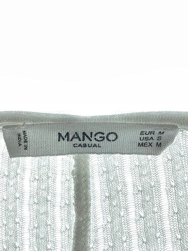 m Beden beyaz Renk Mango Bluz %70 İndirimli.