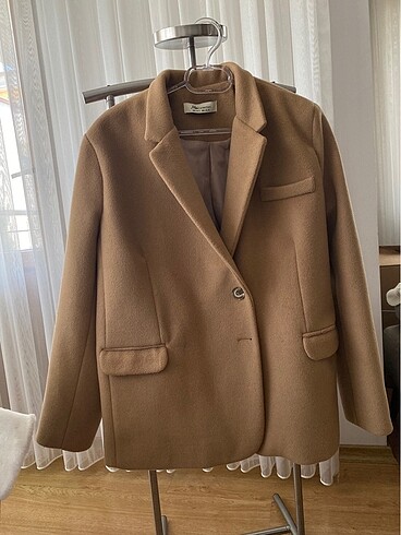 xs Beden Mai Collection Camel Kısa Kaban