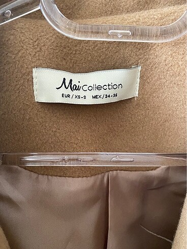 xs Beden kahverengi Renk Mai Collection Camel Kısa Kaban