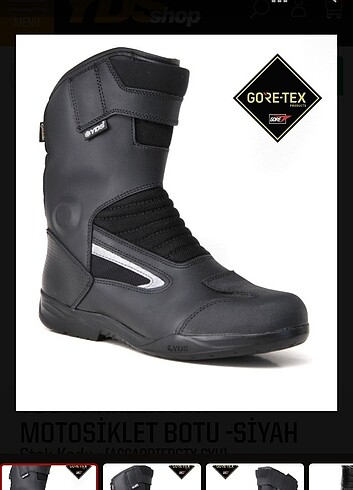 YDS CARRIER GTX MOTOSİKLET BOTU -SİYAH SİYAH - 41 ACCARRIERGTX-S