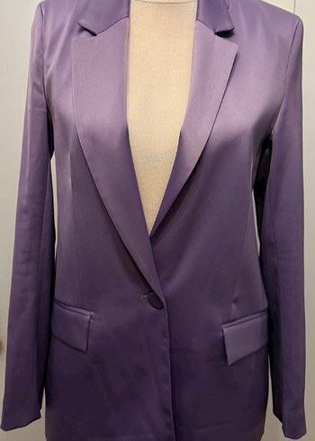 40 Beden mor Renk ZARA Kadın Blazer Ceket pantolon takım