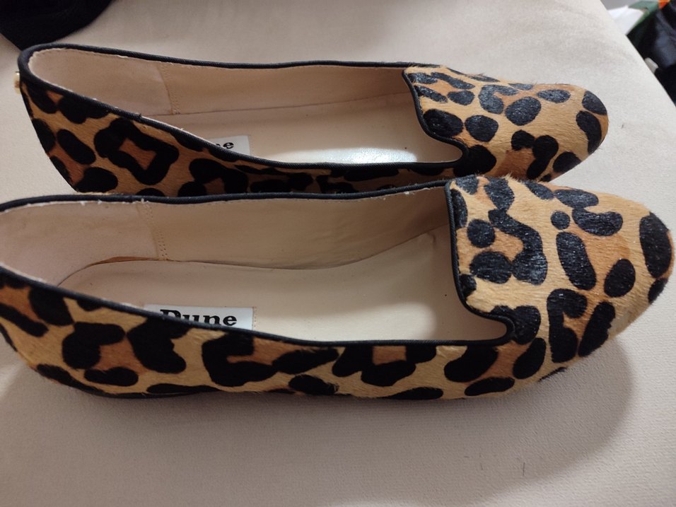 Dune Leopar Desenli Süet Kadın Babet - Görsel 2