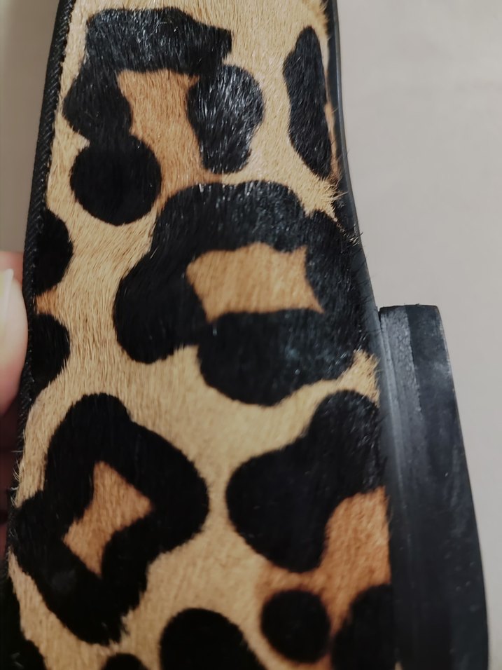 Dune Leopar Desenli Süet Kadın Babet - Görsel 4