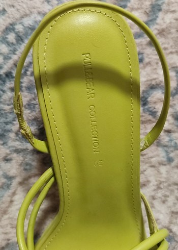 Yeşil Dolgu Topuklu Kadın Sandalet - Görsel 3