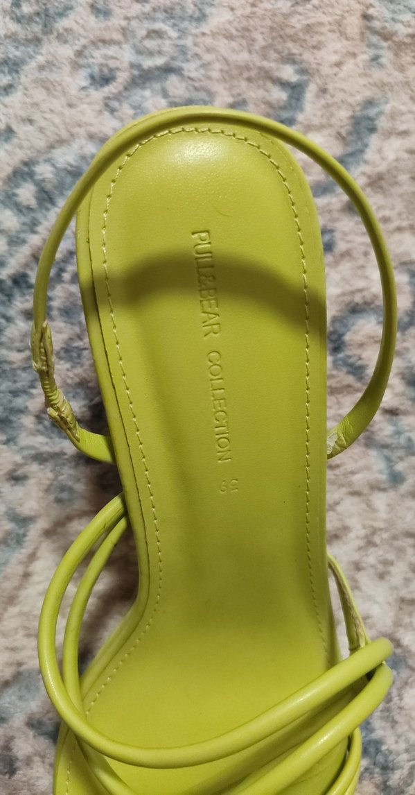 Yeşil Dolgu Topuklu Kadın Sandalet - Görsel 3