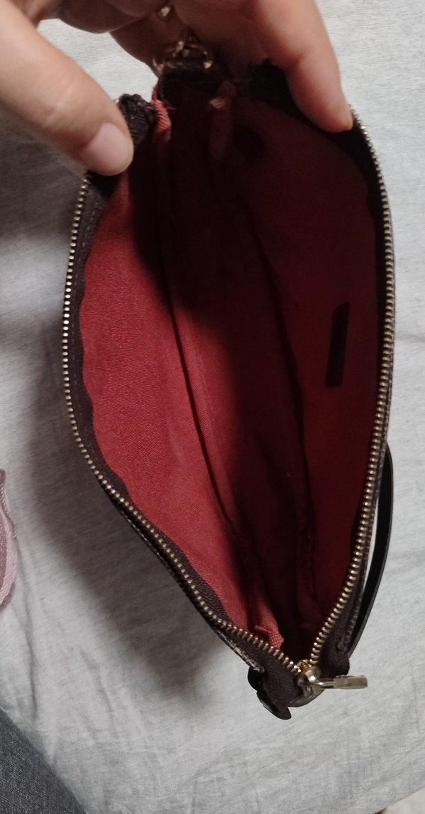 Kahverengi Kareli Deri Kadın Çantası - Görsel 5