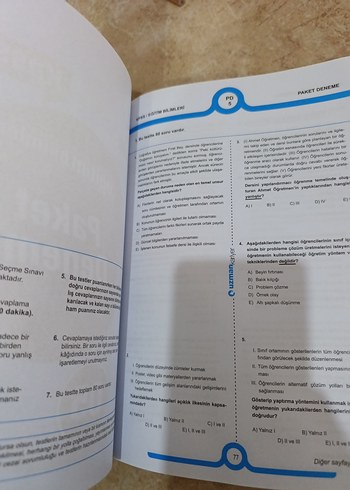 KPSS Eğitim Bilimleri 9 Deneme Kitabı - Görsel 3