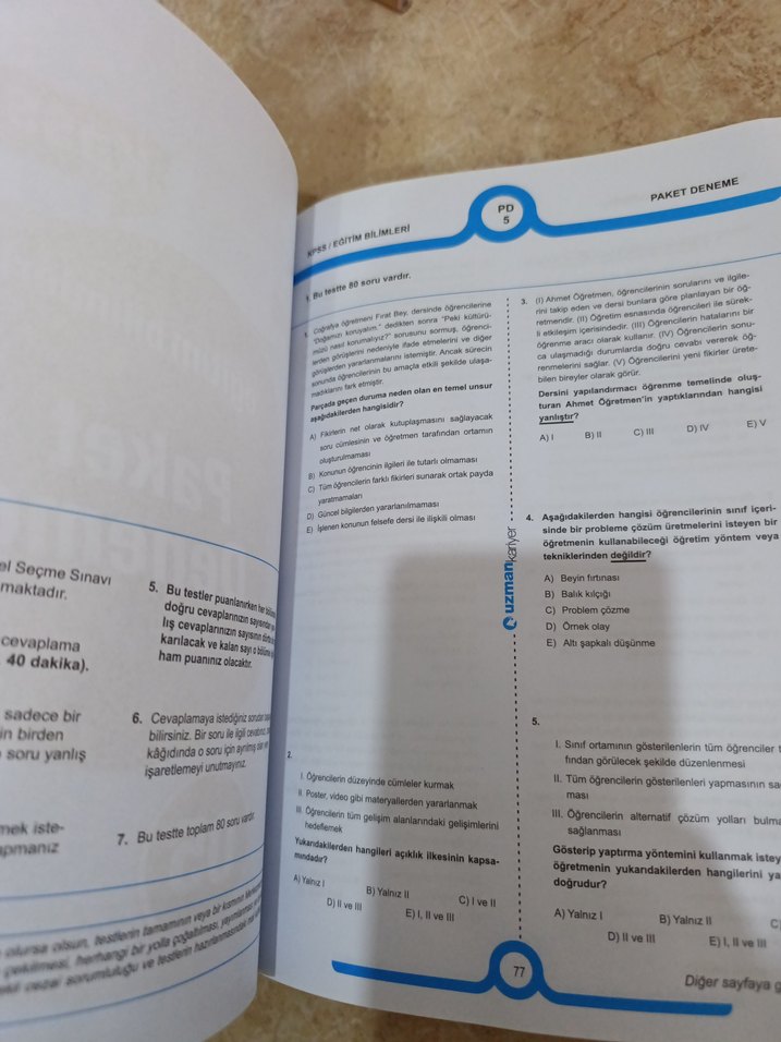 KPSS Eğitim Bilimleri 9 Deneme Kitabı - Görsel 3