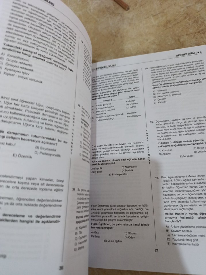 KPSS Eğitim Bilimleri Anahtar Deneme Kitabı - Görsel 3