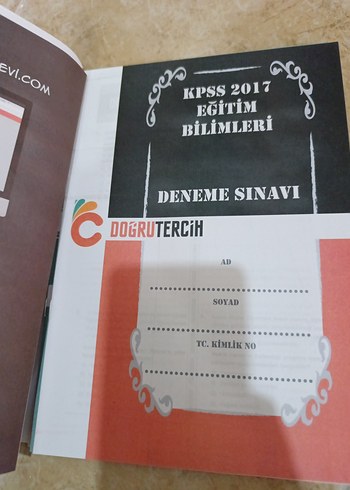 2017 KPSS Eğitim Bilimleri 6 Altın Deneme Kitabı - Görsel 3