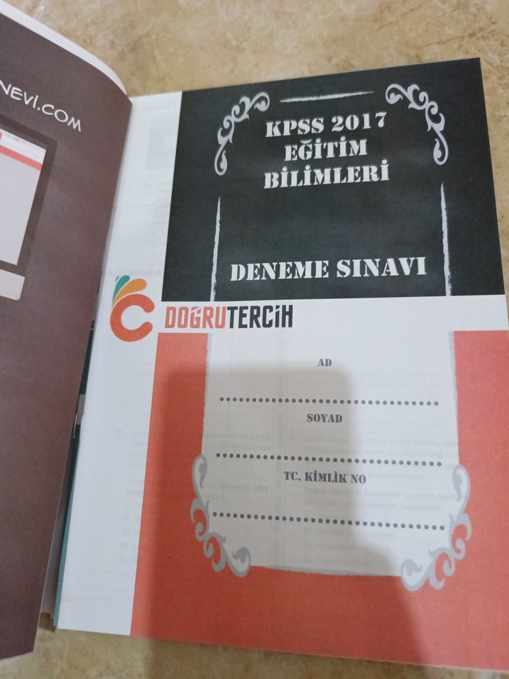 2017 KPSS Eğitim Bilimleri 6 Altın Deneme Kitabı - Görsel 3