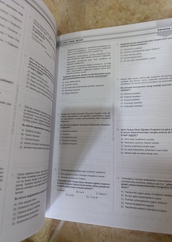 Türkçe ÖABT Kazanım Ağırlıklı 20'li Deneme Kitabı - Görsel 3