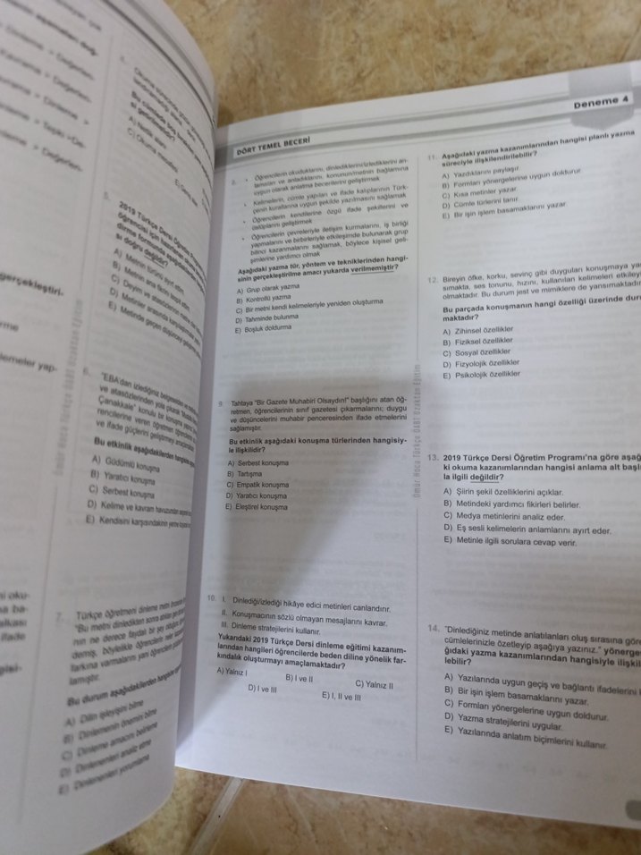 Türkçe ÖABT Kazanım Ağırlıklı 20'li Deneme Kitabı - Görsel 3