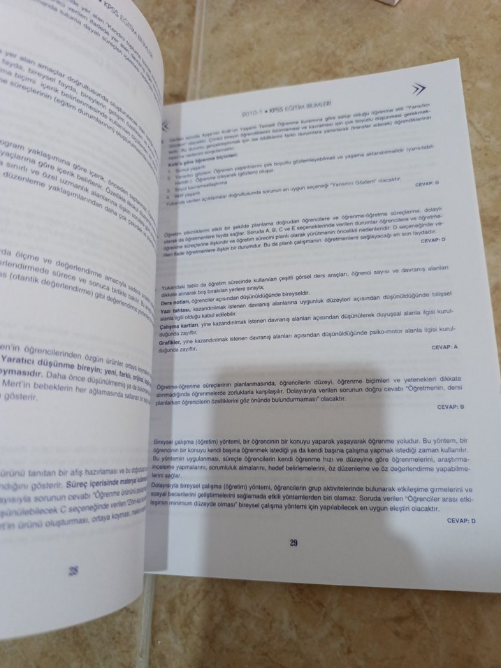 KPSS 2019 Eğitim Bilimleri Orijinal Sorular Kitabı - Görsel 2