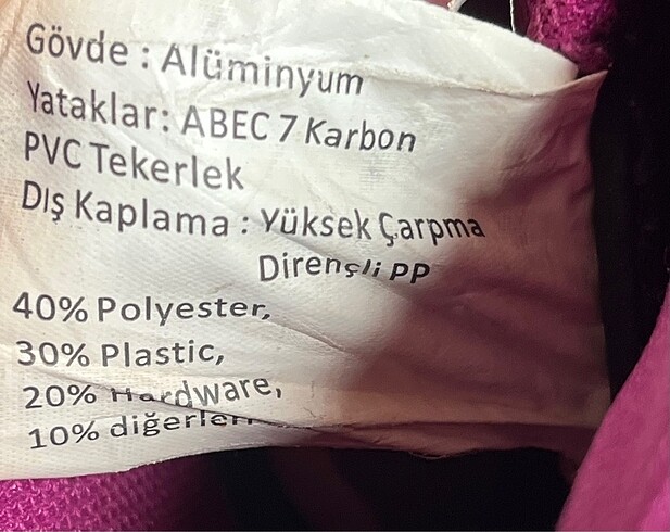 m Beden mor Renk Delta Paten