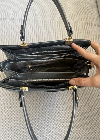 Allure Gri Modern şık pırıltılı Kadın Çanta - Görsel 2