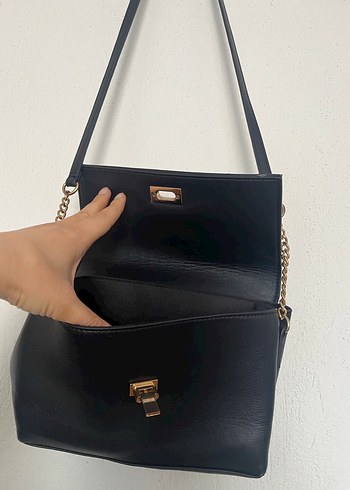 Zincir Detaylı Siyah  Kadın Çanta - Görsel 3