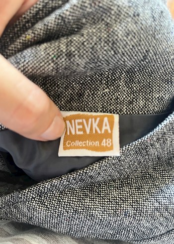 Gri Nakışlı Bohem uzun  Etek - Görsel 3