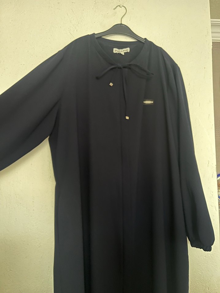 Lacivert Uzun Kollu ferace - Görsel 3