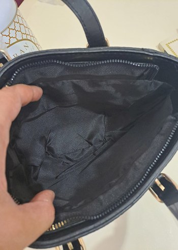 Beden gri Renk Gri Desenli Modern Klasik Kadın Deri Çanta