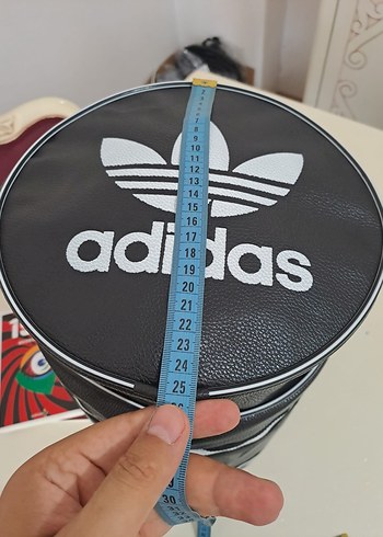 Beden siyah Renk Adidas Siyah Baskılı Spor Çantası