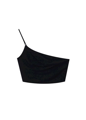 Stradivarius Keten Asimetrik Bluz